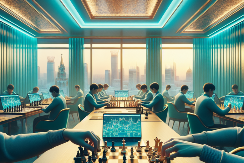 Kazakhstan men’s and women’s chess teams in focused pre-tournament training analysis session